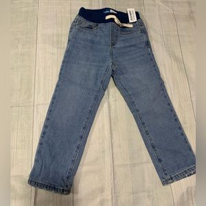 Warm jeans Unisex Built-In Warm Non-Stretch Pull-On Jeans for Toddler